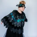 Black Raven Bird Cape