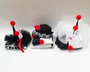 Harlequin HAT and TULLE COLLAR