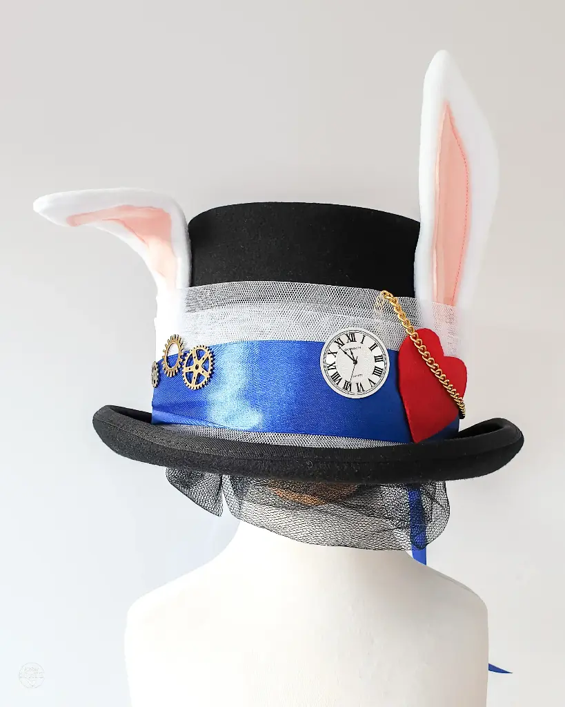 White Rabbit Top Hat  (klein)