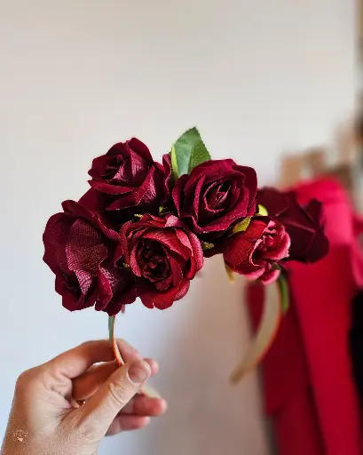 Red Roses Headdress